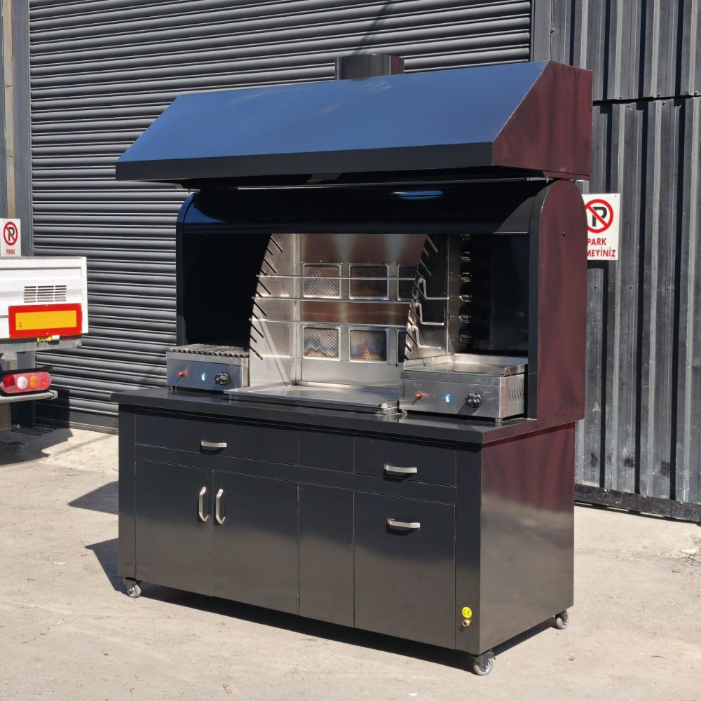 Black Set Kokoreç Pişirim Ocağı Set resimi