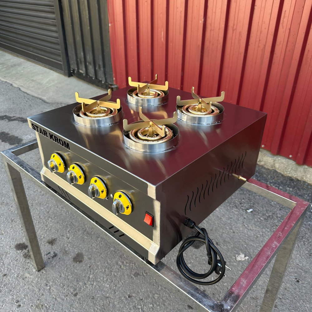 Künefe Pişirim Ocağı Otomatik 4 Gözlü resimi