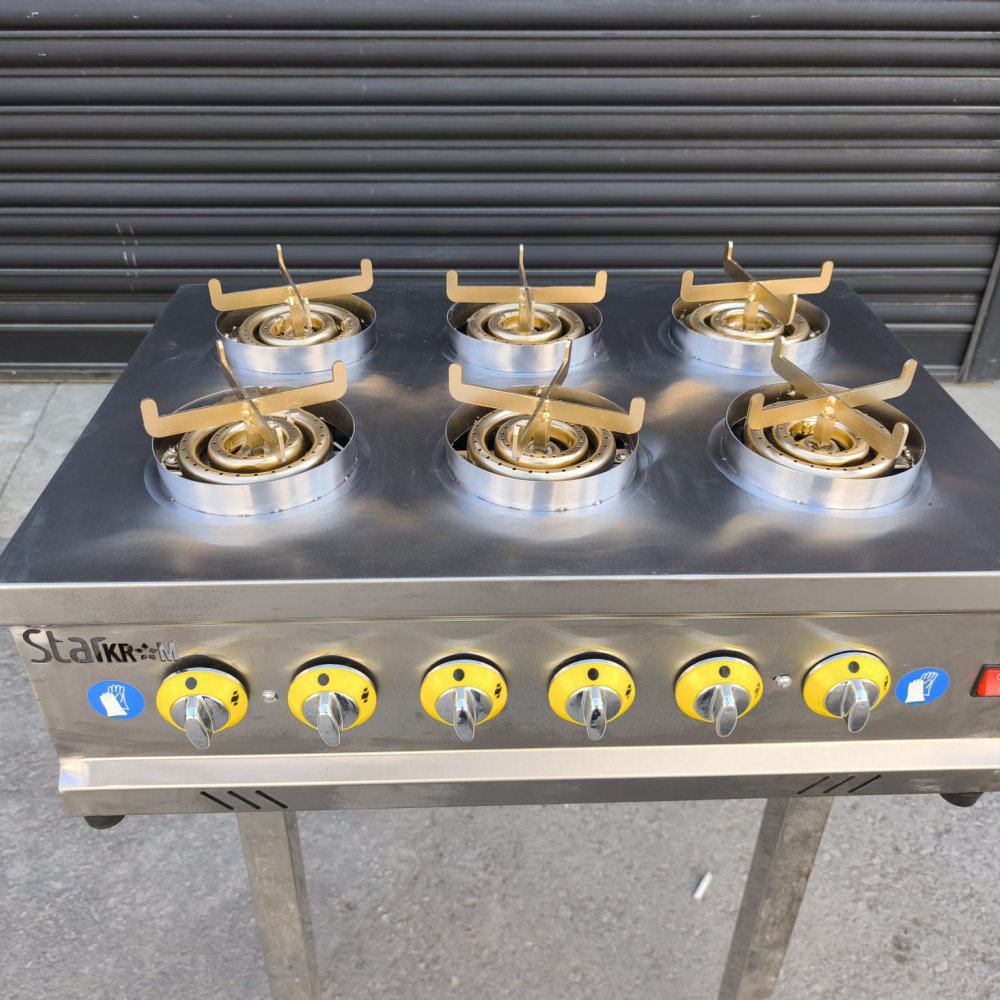 Künefe Pişirim Ocağı Otomatik 6 Gözlü resimi