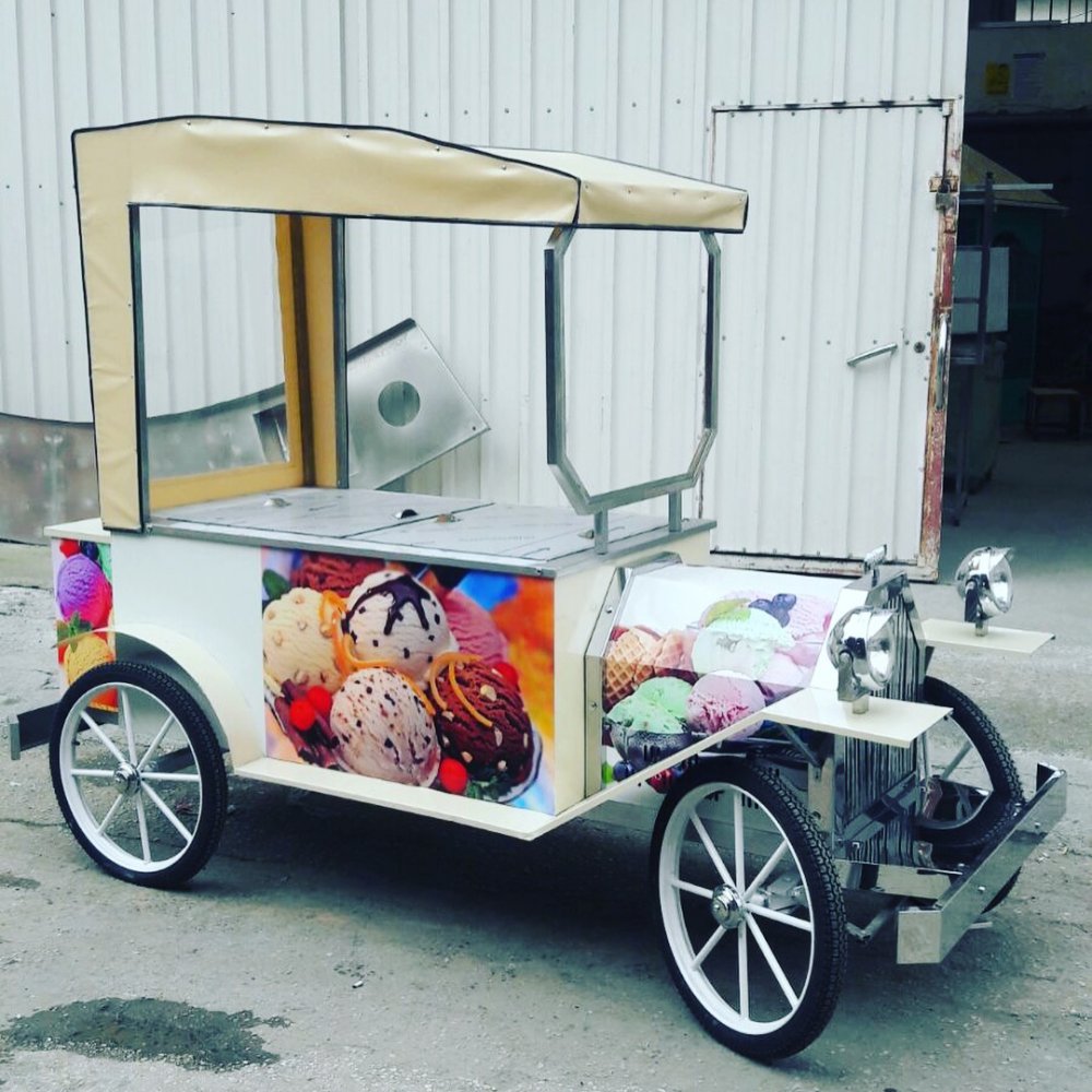 Otantik Dondurma Arabası resimi