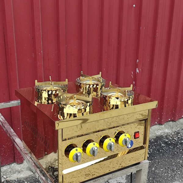 Gold 4 Gözlü  Doğalgazlı Künefe Pişirim Ocağı