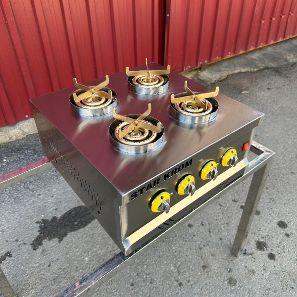 Künefe Pişirim Ocağı Otomatik 4 Gözlü